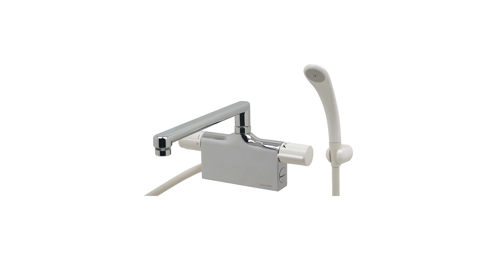 Amazon | カクダイ サーモスタットシャワー混合栓 デッキタイプ 175